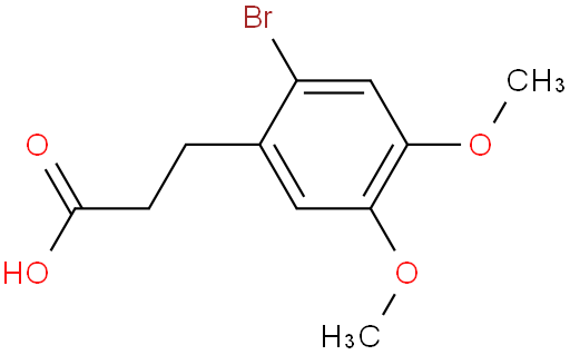 3-(2-溴-4,5-二甲氧基苯基)丙酸