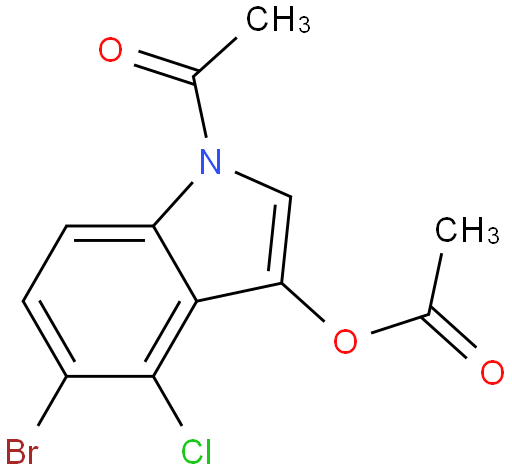 1-乙酰基-5-溴-4-氯-3-吲哚乙酯