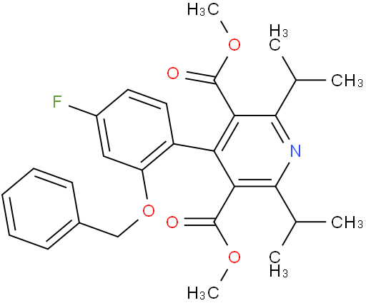 (4-(2-(苄氧基)-4-氟苯基)-2,6-二异丙基吡啶-3,5-二羧酸二甲酯