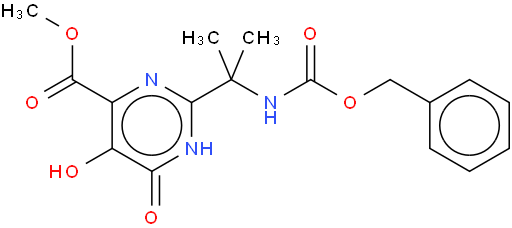 2-(2-(苄氧基羰基氨基)丙-2-基)-5-羟基-6-氧代-1,6-二氢嘧啶-4-甲酸甲酯