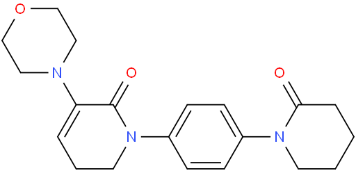 5,6-二氢-3-(4-吗啉)-1-[4-(2-氧代-1-哌啶基)苯基]-2(1H)-吡啶酮