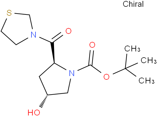 (2S,4R)-4-羟基-2-(3-噻唑烷基羰基)-1-吡咯烷羧酸叔丁酯