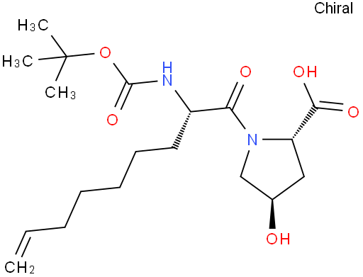 (4R)-1-[(2S)-2-[[叔丁氧羰基]氨基]-1-氧代-8-壬烯基]-4-羟基-L-脯氨酸